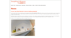 Desktop Screenshot of everythingismuseum.com